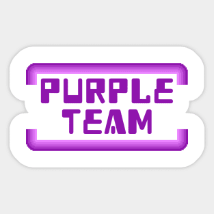 Cybersecurity Purple Team Arcade Gamification Banner Sticker